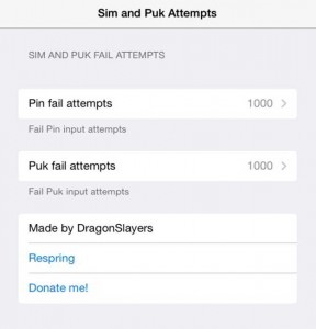 Sim&Puk Attempt