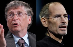 Steve Jobs, Bill Gates.