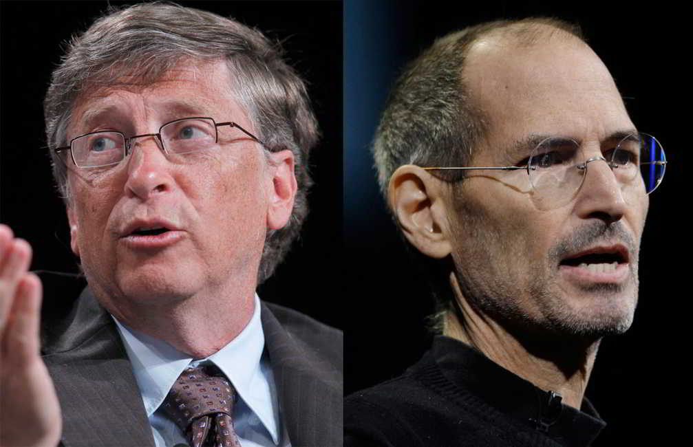 Steve Jobs, Bill Gates.