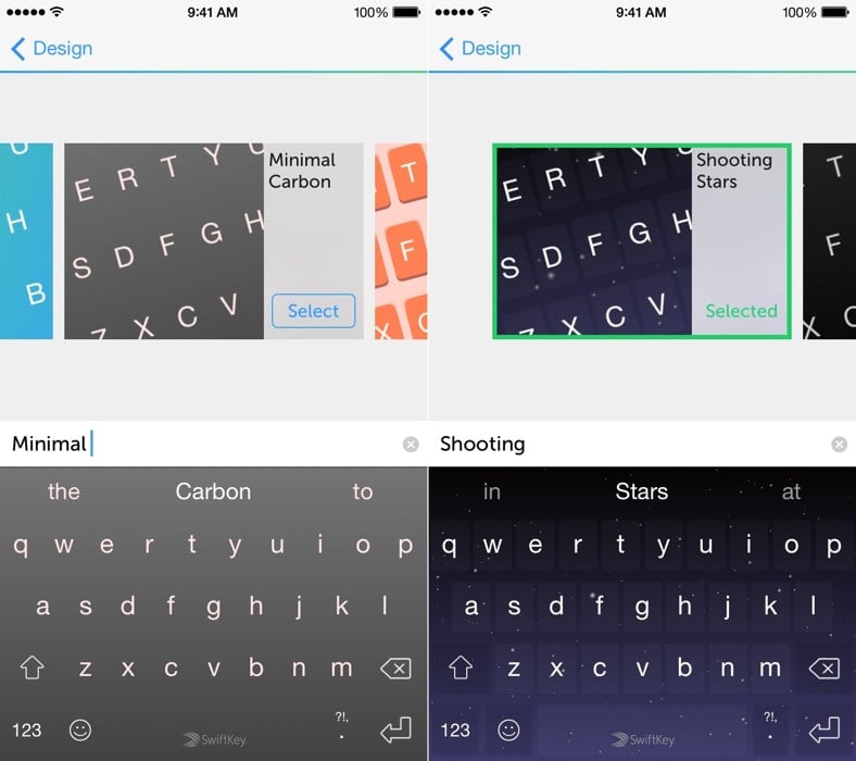 SwiftKey slaat toetsenbordthema's op