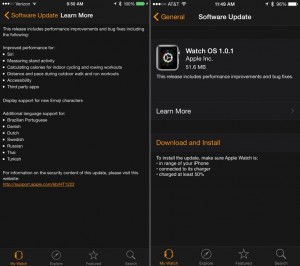 Watch OS 1.0.1