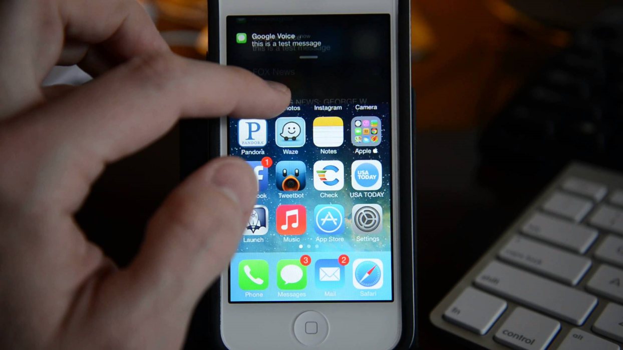 iOS 8 meddelandebanner
