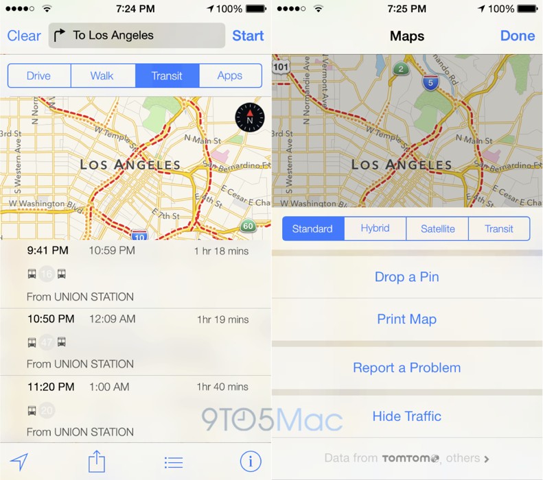 iOS 9 Apple Maps