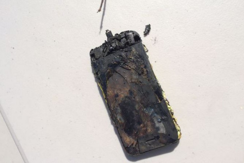 iPhone se incendia