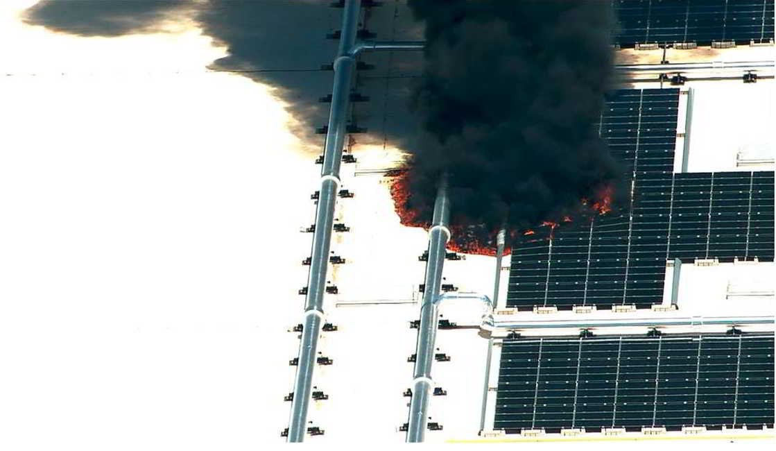 Apple data center fire