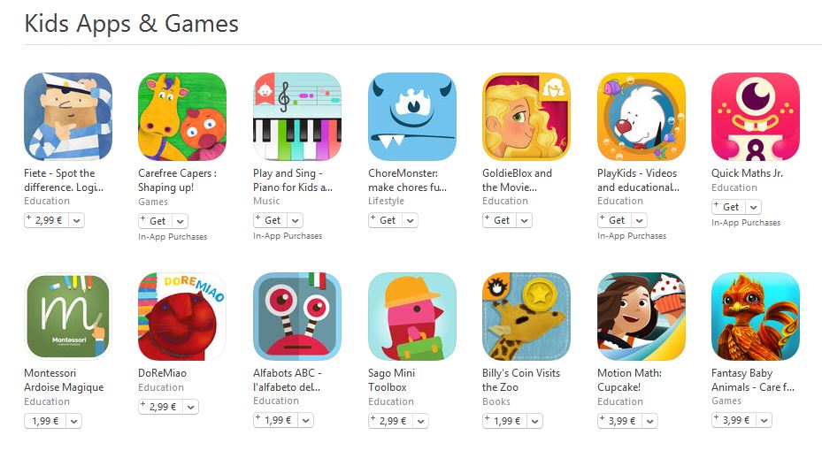 Spiele und Anwendungen für Kinder - iDevice.ro