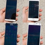 test ekranu zewnętrznego obrazu iPhone 6 vs Galaxy S6 vs One M9 vs Galaxy Note 6