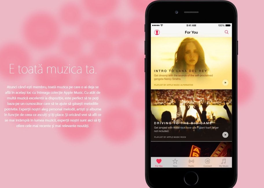 Apple Music Rumänien överallt