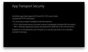 Apple securitate HTTPS aplicatii