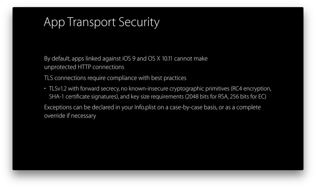 Apple securitate HTTPS aplicatii