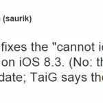 Kompatybilność Cydii 1.1.7 z iOS 8.3