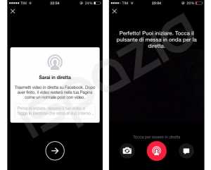 Vidéo en direct sur Facebook