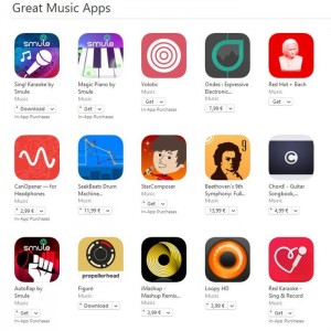 Great Music Apps -musiikkisovellukset