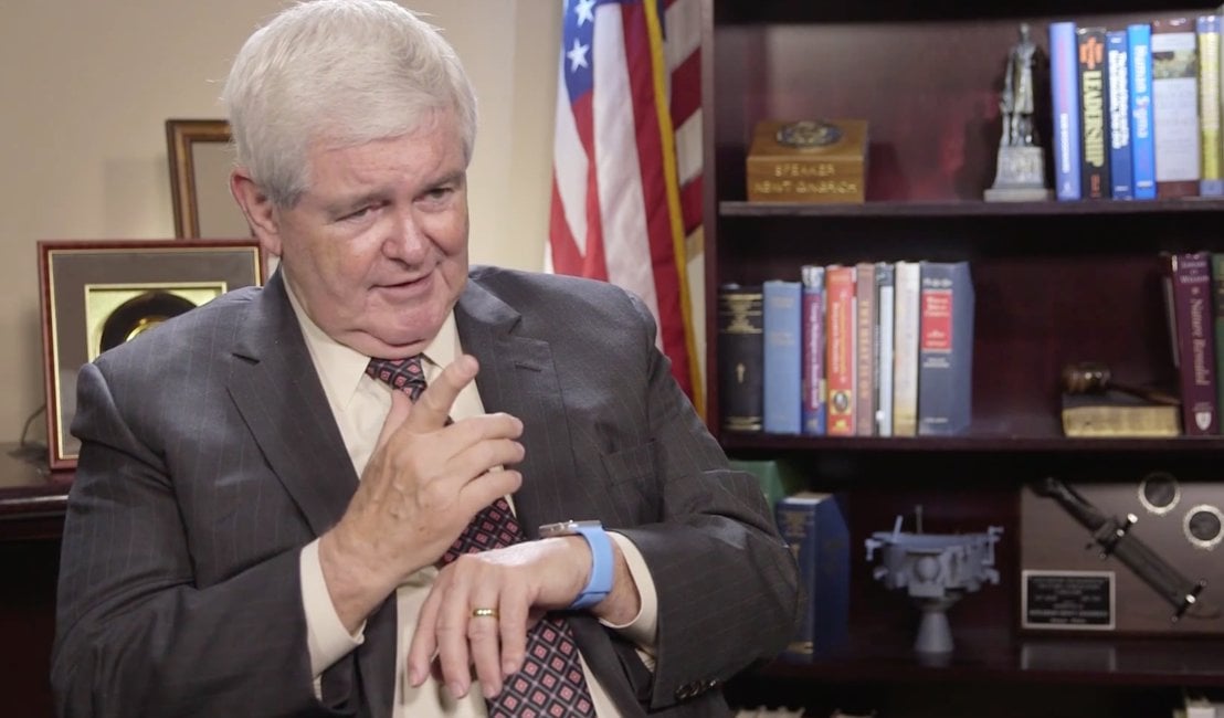 Newt Gingrich testet die Apple Watch