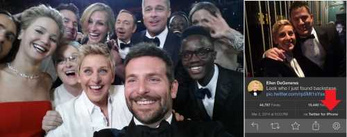 Selfie Oscara Ellen Degeneres