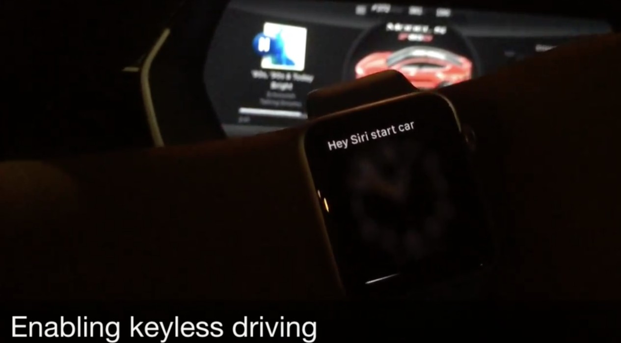 Siri Start Tesla