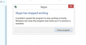 Zamknięcie Skype’a