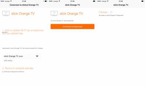 Stick Orange TV functionare