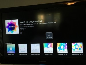 Live-Übertragung der WWDC 2015