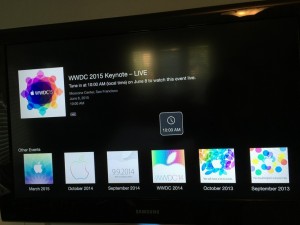 Diffusion en direct de la WWDC 2015