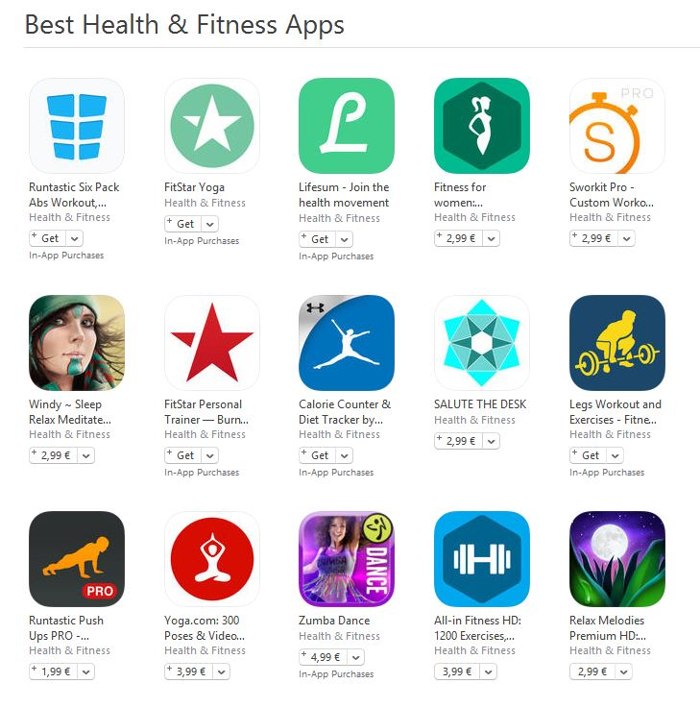 de bedste sundheds- og fitnessapps