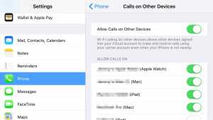 Réseau cellulaire iOS 9 Continuité