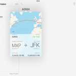 Notes d'informations de vol sur iPad iOS 9