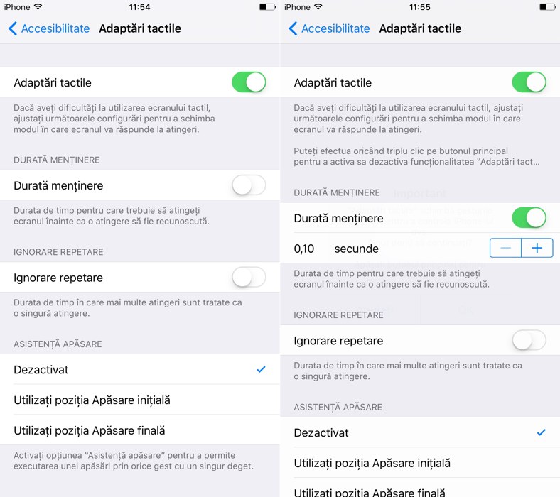 iOS 9 Touch-Anpassungen