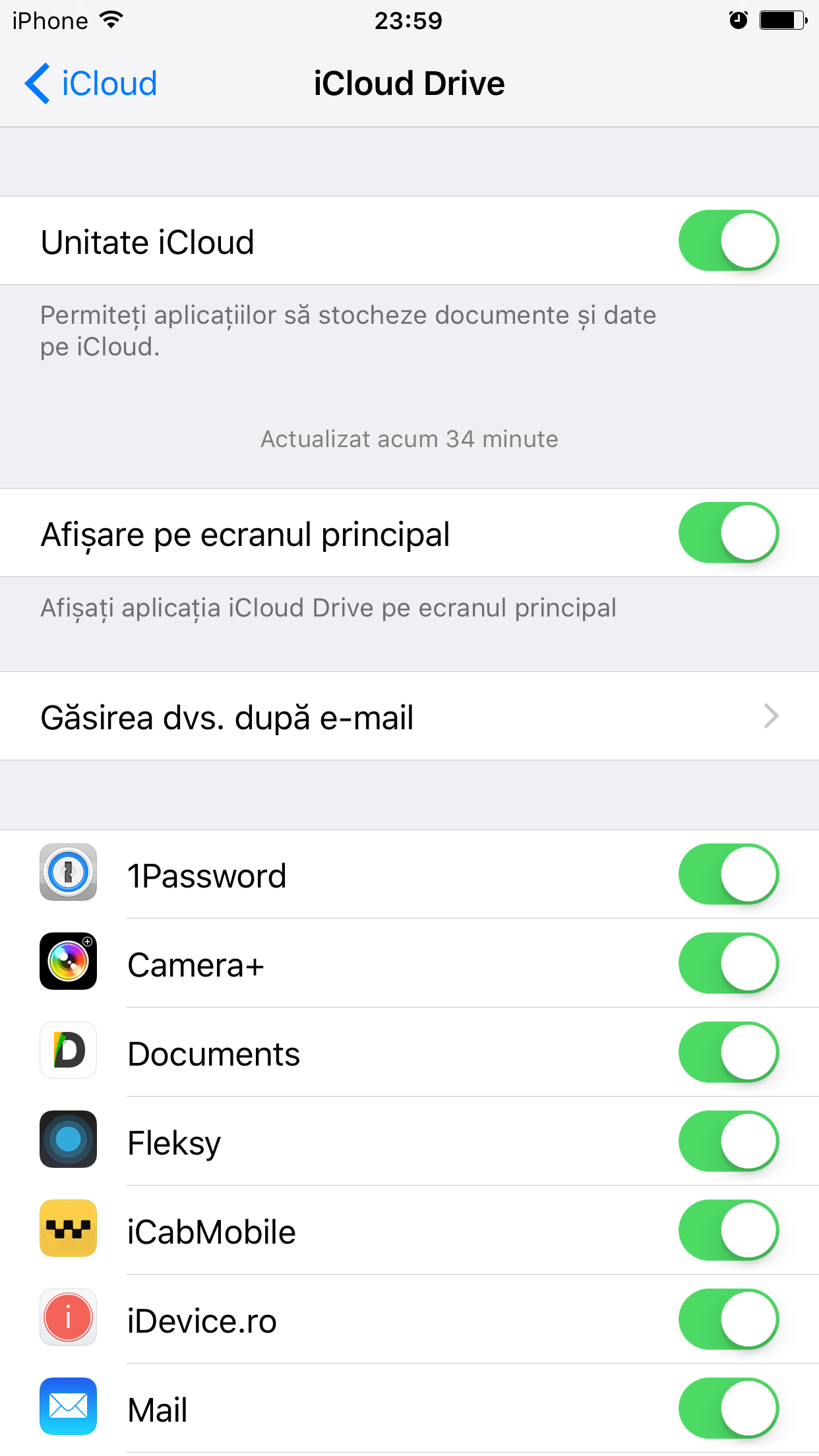 iOS 9 aplicatie iCloud Drive 1