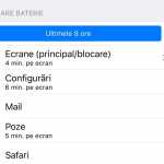 iOS 9 consum baterie aplicatii ecran