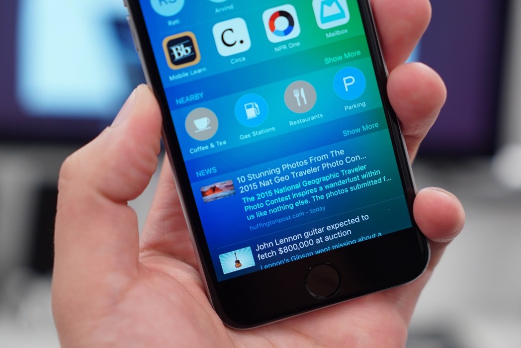 iOS 9-funktioner tog över Siri
