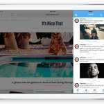 iOS 9 iPad Slide Over deux applications sur le même écran