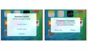 iOS 9 automatic installation