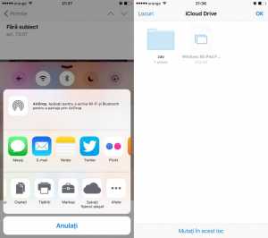 Guardar archivos adjuntos de iCloud Drive en iOS 9