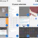 iOS 9 selectare poze gest