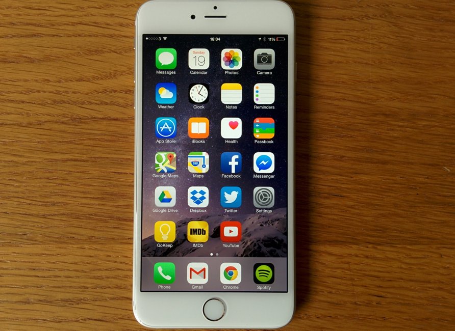 iPhone 6S 32 GB lagringsutrymme