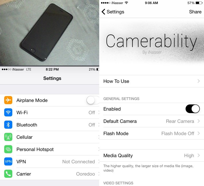 Camerability tweak