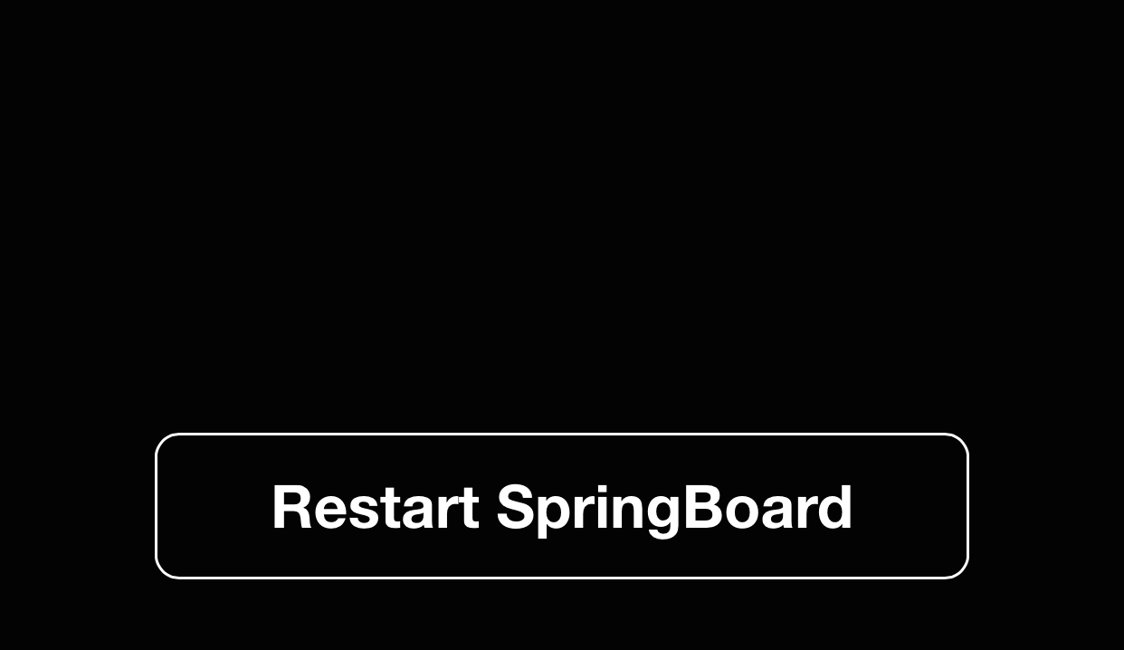 Cydia genstart Springboard