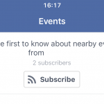 Facebook-opname van gebeurtenissen om je heen 1