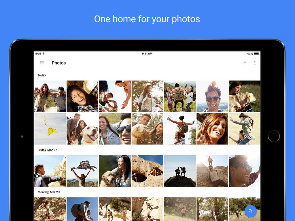 Google Photos télécharge des photos