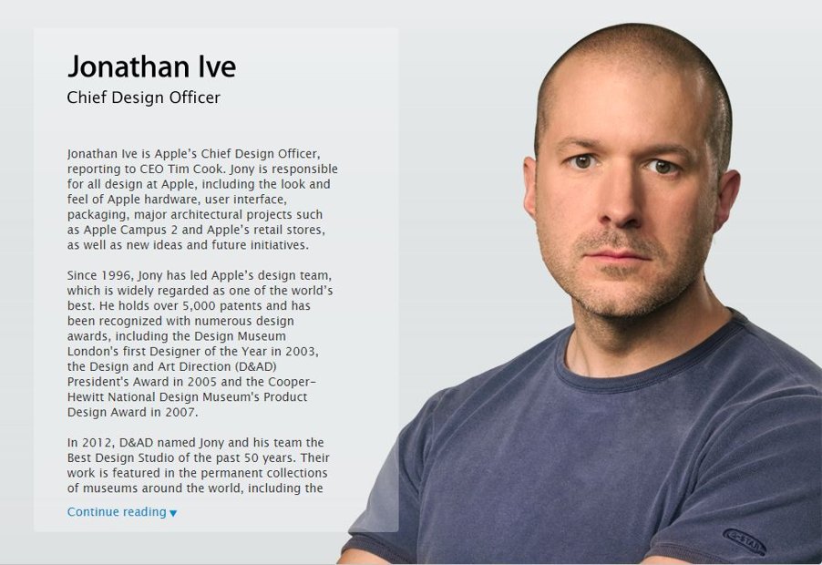 Jony Ive, hoofdontwerper