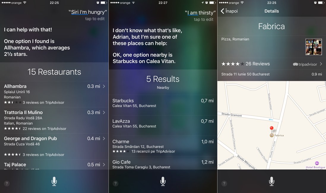 Siri places in Romania