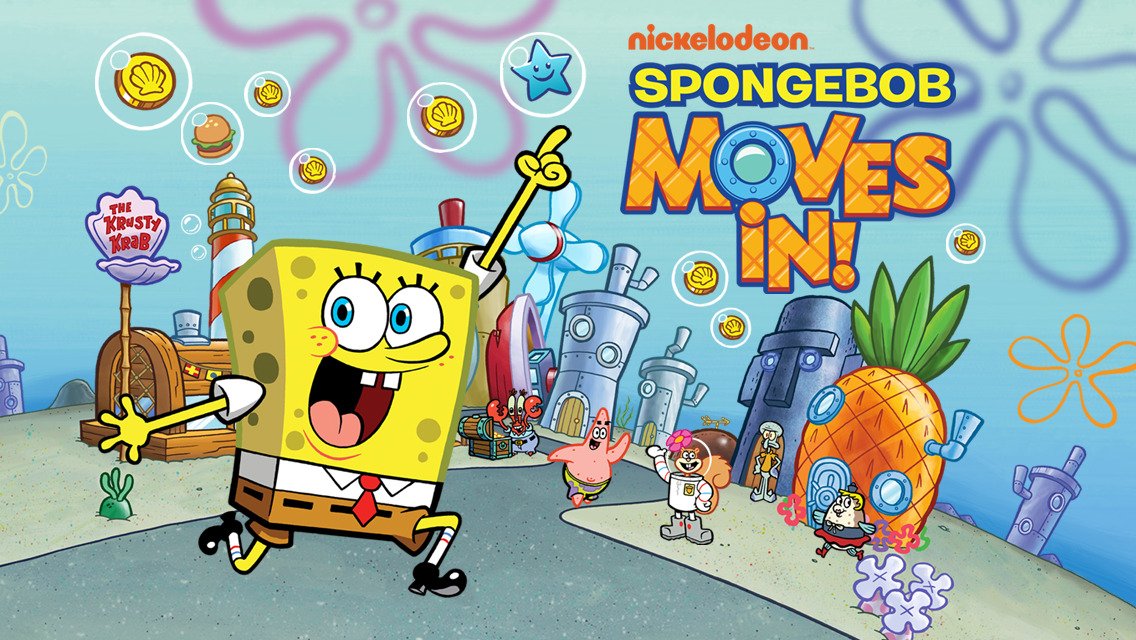 SpongeBob przemieszcza się