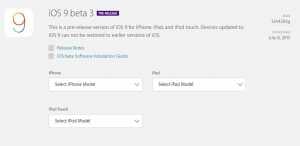 mitä uutta iOS 9 beta 3:ssa