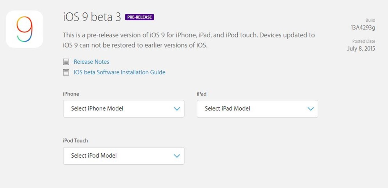 mitä uutta iOS 9 beta 3:ssa