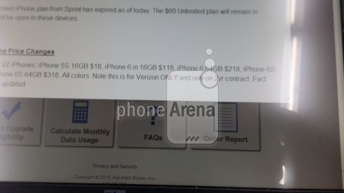 Precio del iPhone 6S documento oficial 1