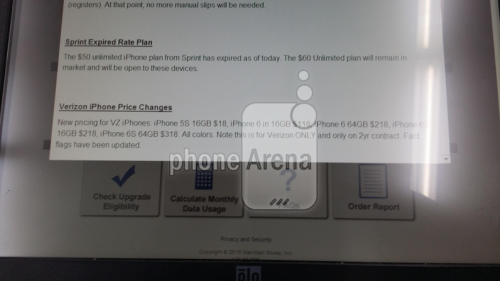iPhone 6S pret document oficial