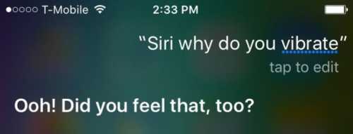 siri vibratie