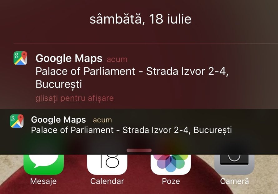 envoyer des notifications de localisation Google Maps sur iPhone et iPad