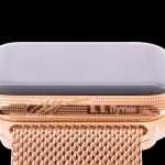 Apple Watch pequeña firma dorada